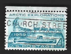 Scott# 1128 4c Arctic Explorations "CHURCH STREET STATION" Slogan Cancel ~ (A-5) - Picture 1 of 2