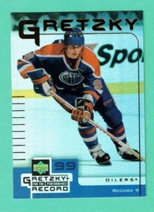 (1) WAYNE GRETZKY 1999-00 MCDONALDS # 9 FOR THE PERFORMANCE RECORD CARD  (H8104)