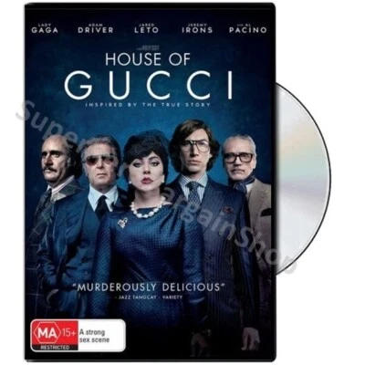 House of Gucci (DVD, 2021) PAL Region 2 & 4 (Lady Gaga, Adam Driver, Al Pacino) - Image 1 of 4
