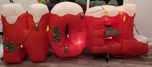 7 Ft. Wide 3ft High! LED NOEL Airblown Christmas Inflatable Gemmy - Picture 1 of 3