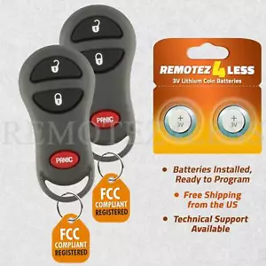 2 For 99 2000 2001 2002 2003 2004 Jeep Grand Cherokee - Keyless Remote Key Fob - Picture 1 of 1