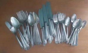Starlight Silverplate Flatware 55 Piece Mixed Lot WM Rogers Brothers - Picture 1 of 8