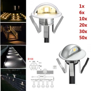 35mm Waterproof Half Moon Outdoor Landscape LED Boat Deck Step Light Stair Lamp - Picture 1 of 14