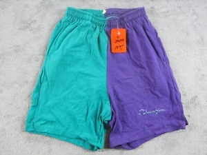 Vintage 80s Champion Green Sweat Shorts Youth Large Made in USA NWT - Picture 1 of 13