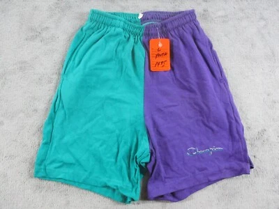 Vintage 80s Champion Green Sweat Shorts Youth Large Made in USA NWT - Image 1 of 4