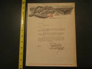 The litchfield Mfg Co Waterloo Iowa 1920 Briefkopf 305 - Bild 1 von 1