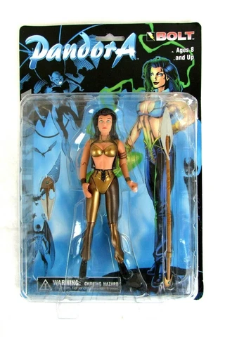 1997 Bolt Entertainment Gold Pandora Variant Action Figure NEW Cover
