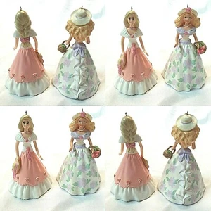 LOT OF 2 VINTAGE HALLMARK BARBIE KEEPSAKE ORNAMENTS SPRINGTIME 1995 1997 - Picture 1 of 12