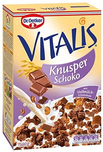 (5 /1kg) Dr. Oetker Vitalis Knusper Schoko 1 5kg