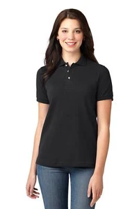 Port Authority L420 Women's 100% Ring Spun Combed Heavyweight Cotton Pique Polo - Picture 1 of 20