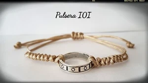ANILLO ALIANZA IOI PALO CERO PALO PULSERA  BINARIO 101 IOI PALO CERO PALO PLATA. - Imagen 1 de 6