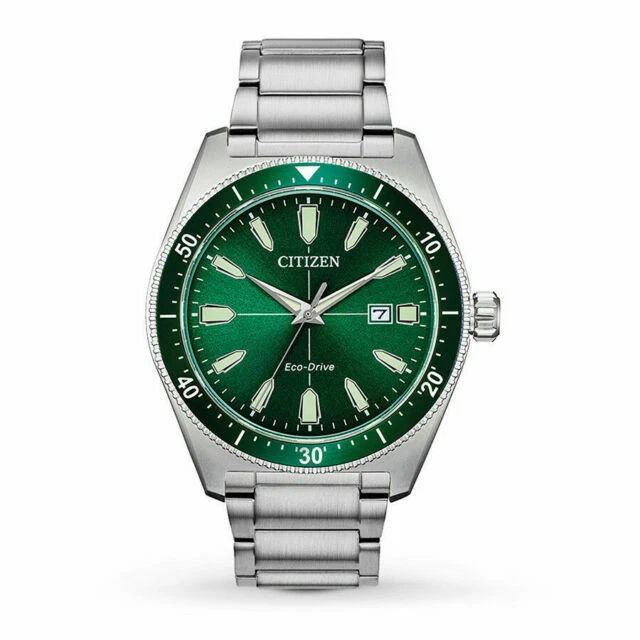 Citizen AW1598-70X Brycen Eco-drive Men's Watch - Silver/Green