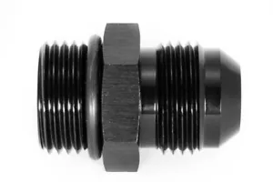 Gewindeadapter ORB 10 zu Dash 10 / -10AN / JIC 10 Schwarz eloxiert 7/8 - 14UNF - Bild 1 von 3