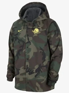 Nike Oregon Ducks Full-Snap Camo Military Sideline DA5643-222 On-Field Jacket - Picture 1 of 13