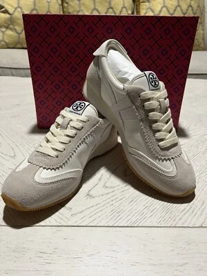 NUEVO EN CAJA $238 ZAPATILLAS Tory Burch HANK Blancanieves/Beige Talla 7 Foto 1 de 4