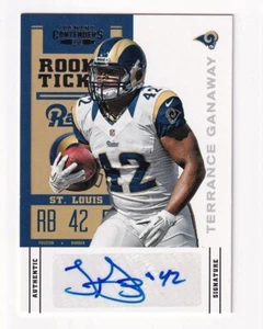 2012 Contenders TERRANCE GANAWAY Rookie Card RC AUTO AUTOGRAPH SP #189 Rams - Picture 1 of 1