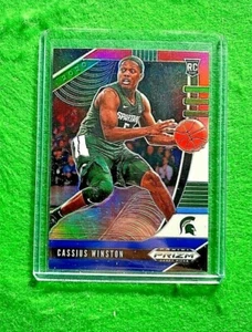 CASSIUS WINSTON PRIZM ROOKIE CARD MICHIGAN STATE RC WIZARDS 2020 PRIZM RWB RC  - Picture 1 of 12