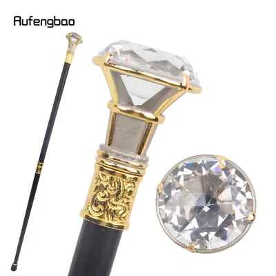 White Diamond Golden Silver Walking Cane Fashion Decorative Walking Stick 93cm - Image 1 of 4