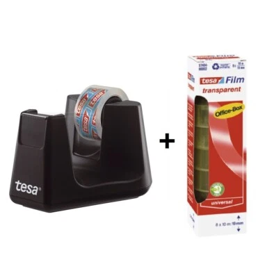 Tesa Tischabroller Abroller 53903 Smart EcoLogo + 8 Rollen Tesafilm 10m x19mm - Bild 1 von 3