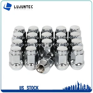 (20) Closed End Bulge Acorn 7/16" Lug Nuts 0.83" Hex Fits Chevrolet C10 GMC Jeep - Picture 1 of 8