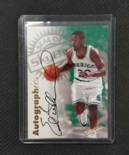 Erick Strickland 1997 Skybox Autographics Autograph Card 