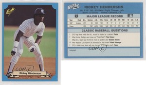 1988 Classic Update Blue Travel Edition Rickey Henderson #234 HOF