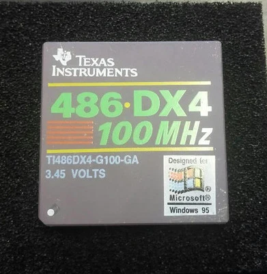 Texas Instruments 486 DX4100 100MHz Processor CPU DX4-100 (Used) - Image 1 of 3