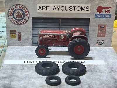Lesney Matchbox King Size K-4 McCormick International Tractor no 4 (TIRES ONLY) - Image 1 of 3
