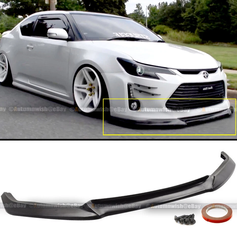 For 14 15 16 Scion TC JDM Sport GT Style PU Front Bumper Lip Spoiler Body Kit Foto 1 de 1