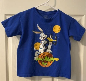 Space Jam Vintage Youth Size 7 T-Shirt 100% Cotton [A54] - Picture 1 of 3
