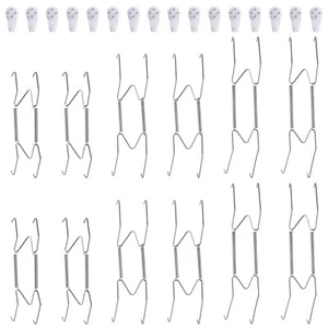 12 Pack Plate Hangers 6 8 10 Inch Wall Plate Hangers and 16 Pack Wall Hooks C... - Picture 1 of 6