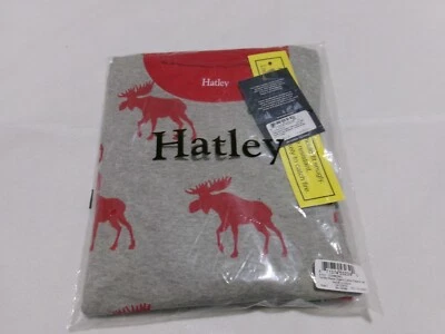 H312 HATLEY Holiday Moose 2 Piezas Pijama Conjunto Niños Talla 7 Foto 1 de 4
