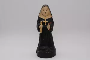 Vintage Cast Iron Nun Bottle Opener - 5.5" T - Imagen 1 de 11