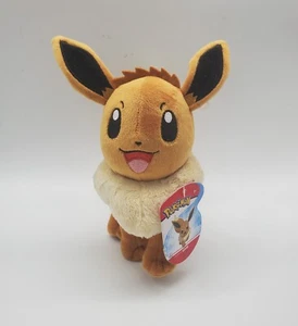Pokémon Eevee Plush Stuffed Figure 8" Standing 2019 Wicked Cool Toys WCT - Picture 1 of 13