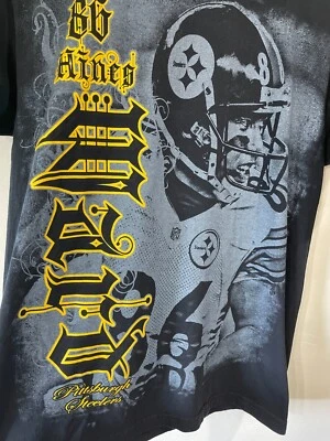 Camiseta Pgh Steelers NFL Mediana 86 Hines Ward Pittsburgh Usada en Excelente Condición Ropa del Equipo Foto 1 de 4