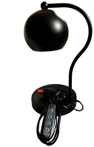 Tischkerzenlampe mit Nachtlicht Timer 2 Halogenbirnen Metall dimmbar Licht - Bild 1 von 8