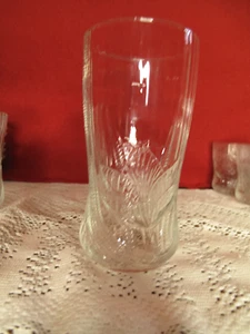 Juego de 4 vasos altos de vajilla de vidrio transparente ARCOROC Canterbury Crocus de colección - Imagen 1 de 2