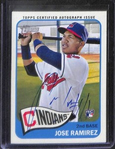 2014 Topps Heritage Real One Autograph #ROA-JR Jose Ramirez