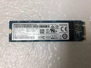 SanDisk 256GB Solid State Drive SSD X400 M.2 2280 SD8TN8U-256G-1001 SSS0L24689 - Afbeelding 1 van 1