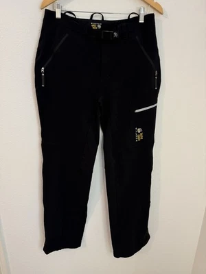Pantalones de nieve Mountain Hardwear para hombre M negros de nailon elásticos para snowboard esquí usados en excelente estado Foto 1 de 4