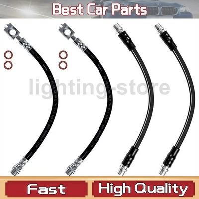 Manguera hidráulica de freno delantero trasero para Audi 1998-2004 A6 Quattro 4 piezas Foto 1 de 4