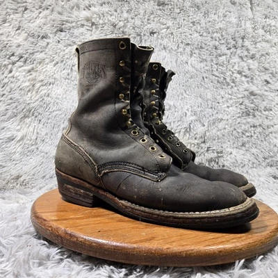 Botas Blancas Legend Hombres 10EE Spokane WA Leñador Cordones Cuero Exterior Bota de Trabajo Foto 1 de 4