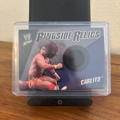 WWE Carlito 2007 Topps Action Ringside Relic Event Worn Shirt Memorabilia Card - Image 1 of 2