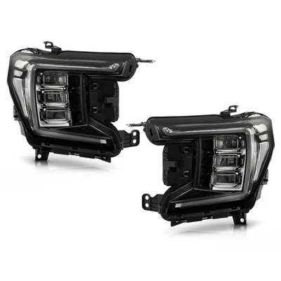 Pair Full LED Headlight For 2021-2024 GMC Yukon XL & Yukon SLE/ SLT Chrome RH+LH - Imagem 1 de 4