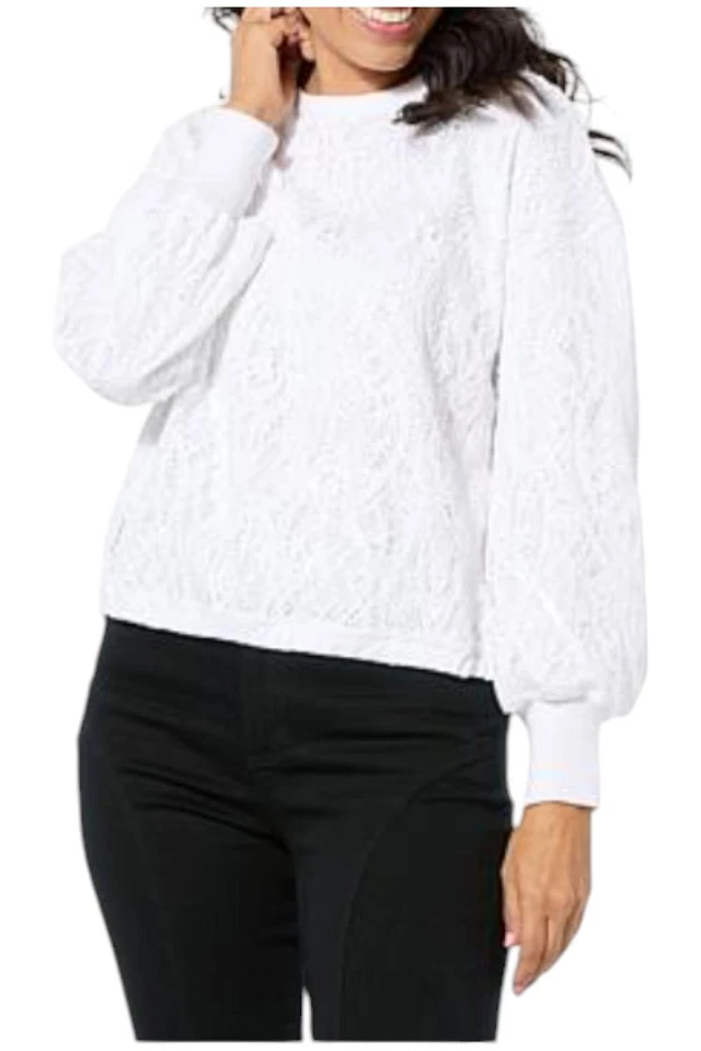 Suéter tejido de lentejuelas marfil Mark & James by Badgley Mischka para mujer Foto 1 de 1