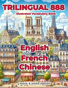 Trilingual 888 English French Chinese Illustrated Vocabulary Book: Help your chi - Picture 1 of 1