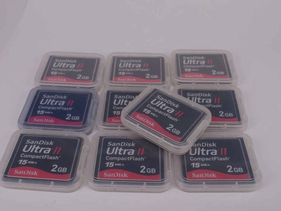 10X SanDisk 2GB Ultra II Compact Flash Card 15mb/s - Image 1 of 1