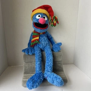 Macy's Sesame Street Grover 2004 Holiday Plush Stuffed Toy 24" (READ DSEC) - Picture 1 of 11