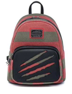 Mini Mochila Loungefly Pesadilla en Elm Street Freddy Krueger Bolso Suéter Nuevo Foto 1 de 4