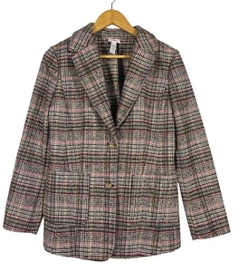 Blazer clásico a cuadros pata de gallo St. Johns Bay para mujer talla M oficina de negocios - Imagen 1 de 8